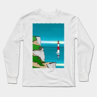 Beachy Head lighthouse England Long Sleeve T-Shirt